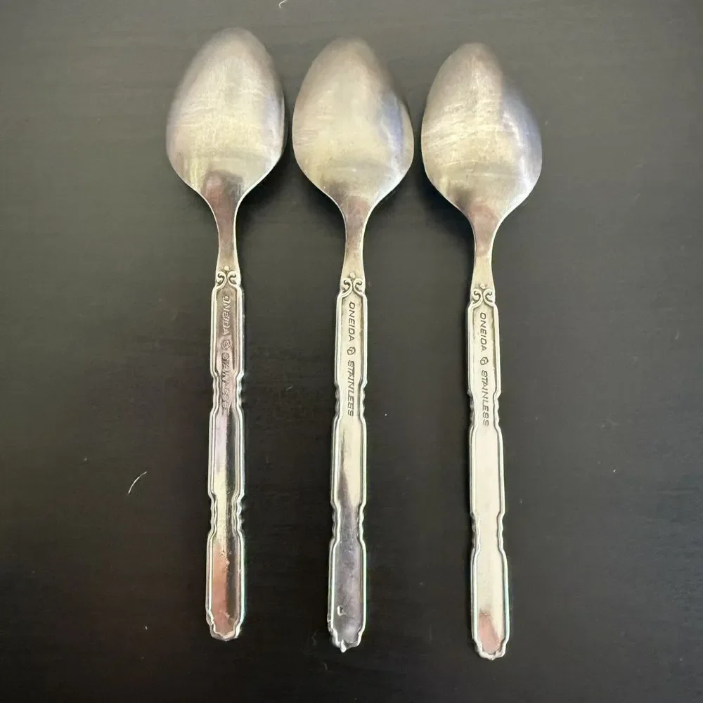 Oneida Heirloom Cube Stainless RAPHAEL Black Accent Serving Utensils &‎ Flatware